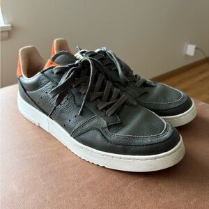 Adidas Supercourt Legend Earth/Orange Leather Low-Top Sneakers (discontinued)